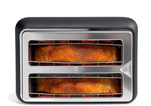 Hamilton Beach 2 Slice Toaster Extra Long Slots Matte Black Stainless-2
