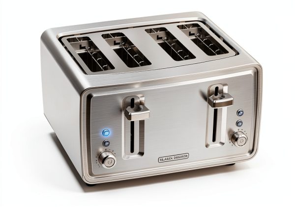 BLACK+DECKER 4-Slice Toaster, Stainless Steel, TR4900SSD-2