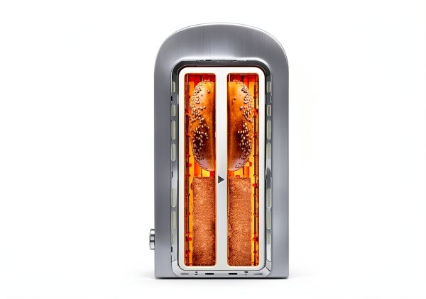 Elite Gourmet ECT4123 Long Slot 4 Slice Toaster, Extra Wide 1.5" and 5.1" Deep Slots, Bagel, Defrost & Cancel Functions, 6 Toast Shade Settings, Fits Bagels, Waffles, Artisan Breads, Stainless Steel-2