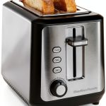 Hamilton Beach 2 Slice Toaster Extra Long Slots Matte Black Stainless-0
