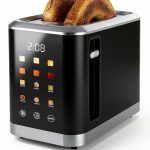 Touch screen Toaster 2 Slice Digital Timer Toasters with 6 Bread Types & 6 Shade Settings, Smart Extra Wide Slots Toaster with Bagel Defrost Reheat Cancel Function-0