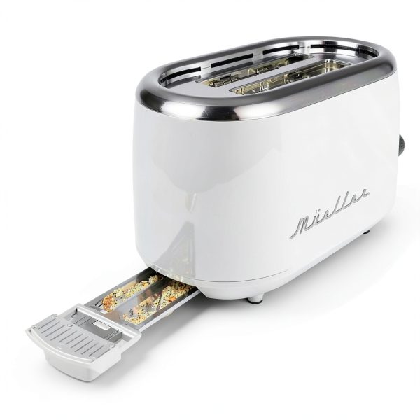 Retro Toaster Mueller Home 2‑Slice Stainless Steel 7‑Level Reheat-5